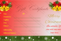 Jingle Bells Christmas Gift Certificate Template Regarding Merry Christmas Gift Certificate Templates