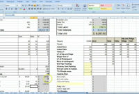 Job Cost Spreadsheet Template For 022 Template Ideas Job Intended For Cost Report Template