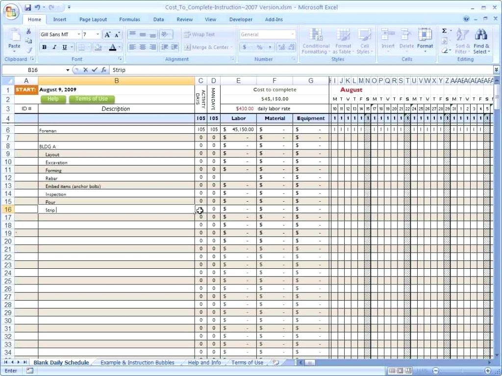 Job Cost Spreadsheet Template Pertaining To Construction Regarding Printable Building Cost Spreadsheet Template