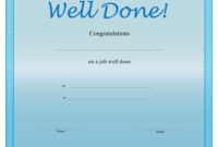 Job Well Done Certificate Template Download Printable Pdf Throughout Free Good Job Certificate Template Free