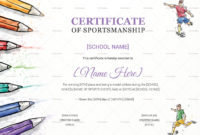 Kids Sports Award Certificate Design Template In Psd Word Intended For Netball Participation Certificate Templates