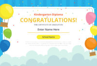 Kindergarten Diploma Certificate Template Download Free For Pre Kindergarten Diplomas Templates Printable Free