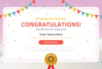Kindergarten Diploma Certificate Template Download Free With Regard To Printable Kindergarten Graduation Certificate Printable