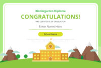 Kindergarten Diploma Certificate Template Download Free Within Amazing Kindergarten Completion Certificate Templates