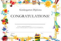 Kindergarten Diploma Certificate Template Download Pertaining To Printable Kindergarten Diploma Certificate