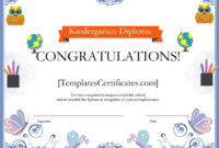 Kindergarten Diploma Certificate Template Free For Printable 10 Kindergarten Diploma Certificate Templates Free