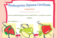 Kindergarten Diploma Certificates Printable Templates For Free Kids Certificate Templates