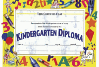 Kindergarten Graduation Diplomahayes Publishing Throughout Free Hayes Certificate Templates