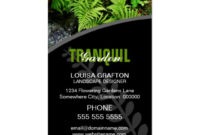 Landscaping Business Cards For Landscaping Business Card Template