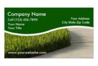 Landscaping Business Cards Template Business With Gardening Business Cards Templates