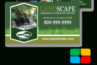 Landscaping Business Cards Templates Service Print Ads For Gardening Business Cards Templates