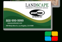 Landscaping Business Cards Templates Service Print Ads In Gardening Business Cards Templates