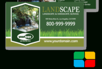Landscaping Business Cards Templates Service Print Ads Pertaining To Landscaping Business Card Template
