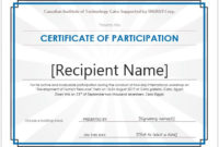 Largeprintablenewcertificateofparticipation In Sample Certificate Of Participation Template