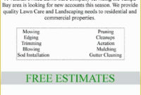 Lawn Care Business Plan Template Free Of 11 Lovely Lawn Inside Lawn Care Business Plan Template Free