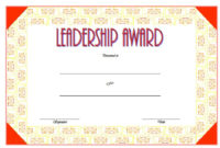Leadership Award Certificate Templates 10 Best Designs Throughout Printable Free Teamwork Certificate Templates
