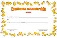 Leadership Award Certificate Templates 10 Best Designs With Regard To Free Leadership Award Certificate Template