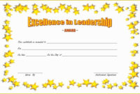 Leadership Certificate Template Free Of Leadership Award In Free Leadership Award Certificate Template