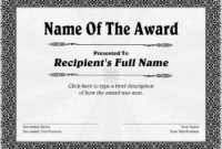 Life Saving Award Certificate Template Templates1 With Regard To Life Saving Award Certificate Template