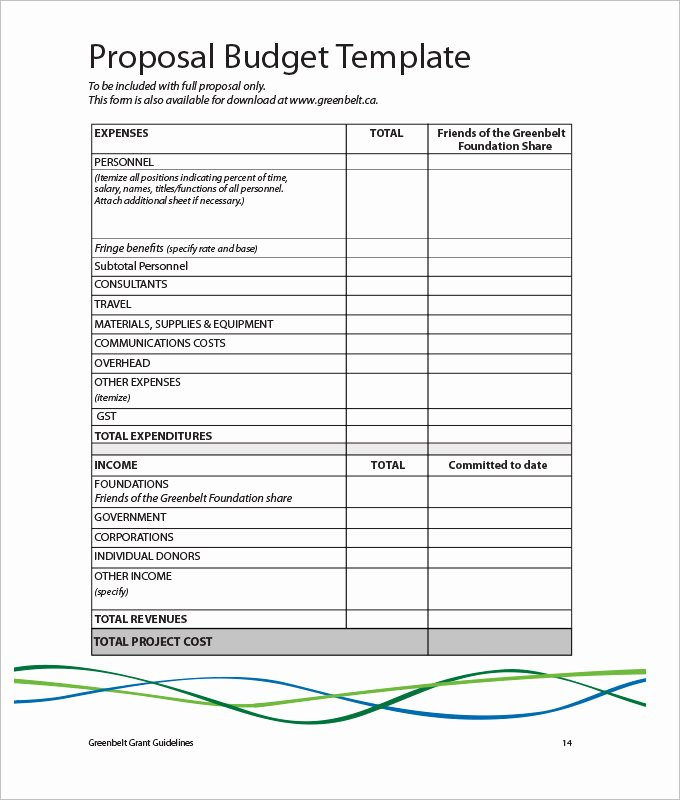 Lovely Budget Proposal Template Word Audiopinions For Printable Proposed Budget Template