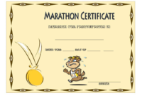 Marathon Certificate Template 7 Fun Run Designs With Regard To Running Certificates Templates Free