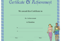 Marathon Printable Certificate Pertaining To Marathon Certificate Templates