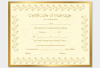 Marriage Certificate Template 22 Editable For Word Pertaining To Marriage Certificate Editable Templates