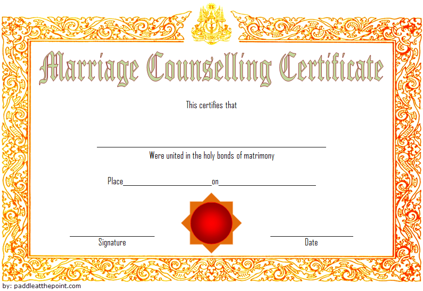 Marriage Counseling Certificate Template 7 Beautiful Intended For Printable Free Printable Best Husband Certificate 7 Designs