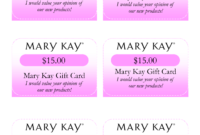 Mary Kay Birthday Certificates Mary Kay Gift Card I With Regard To Mary Kay Gift Certificate Template