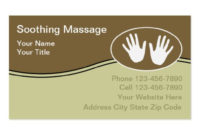 Massage Business Cards Zazzle Regarding Massage Therapy Business Card Templates