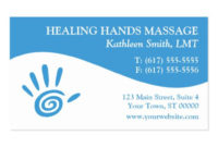 Massage Therapy Business Cards Zazzle Inside Massage Therapy Business Card Templates