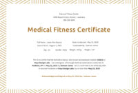 Medical Fitness Certificate Template In Psd Ms Word Intended For Quality Fitness Gift Certificate Template