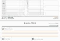 Medication Log Sheet Journal Template With Pain Log Template