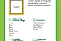 Meet The Teacher Letter Editable Word Version Teaching For Meet The Teacher Letter Template