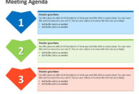 Meeting Agenda Business Ppt Slides With Free Agenda Template For Presentation