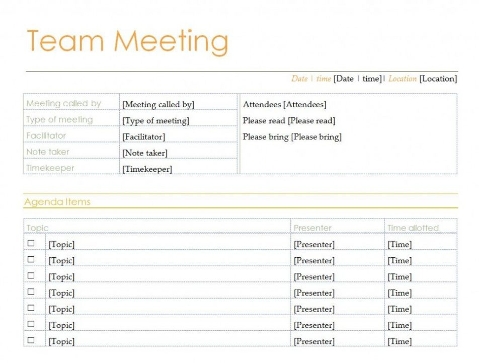 Meeting Agenda Template Doc Database Letter Templates Throughout Meeting Invite With Agenda Template