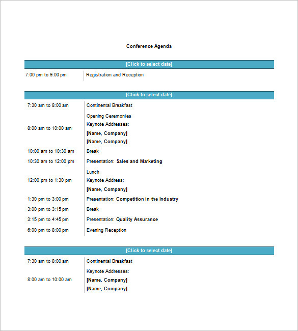 Meeting Agenda Template Using Ms Excel Templates Download With Regard To Free Microsoft Office Agenda Templates