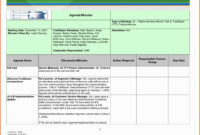 Meeting Minutes Action Items Template Database Within Best Agenda Template With Action Items