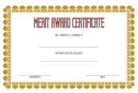 Merit Certificate Templates Free Top 10 Award Ideas With Regard To Free 10 Certificate Of Stock Template Ideas