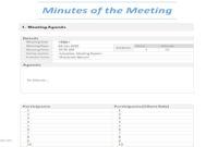Minutes Of Meeting Word Template With Regard To Meeting Minutes Template Microsoft Word