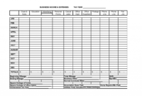 Monthly Business Expense And Income Template With Regard To Small Business Expense Sheet Templates