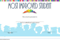 Most Improved Student Certificate 10 Template Designs Free Intended For Volunteer Of The Year Certificate 10 Best Awards