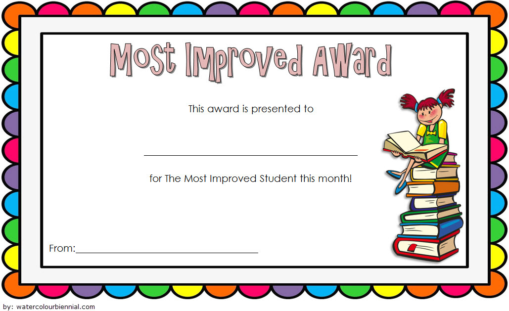 Most Improved Student Certificate 10 Template Designs Free Throughout Best Certificate Templates For School