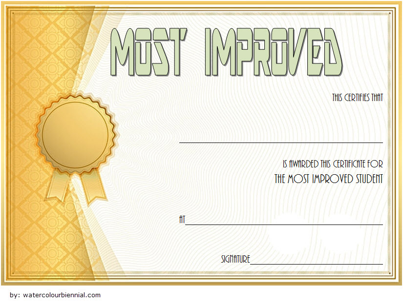 Most Improved Student Certificate 10 Template Designs Free Throughout Printable Academic Award Certificate Template