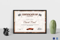 Motorsport Champion Certificate Design Template In Psd Word In Sports Award Certificate Template Word