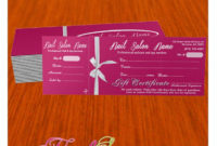 Nail Gift Certificate 046 With Amazing Nail Gift Certificate Template Free