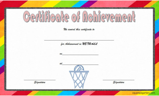 Netball Certificate Templates 10 Great Template Designs With Regard To 10 Certificate Of Championship Template Designs Free