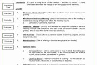New Non Profit Meeting Minutes Template Audiopinions Regarding Non Profit Meeting Agenda Template