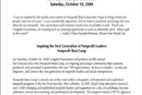 Nonprofit Proposal Template Examples Regarding Amazing Non Profit Proposal Template