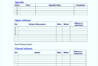 One On One Staff Meeting Agenda Template Besttemplatess123 Pertaining To One On One Meetings With Employees Template